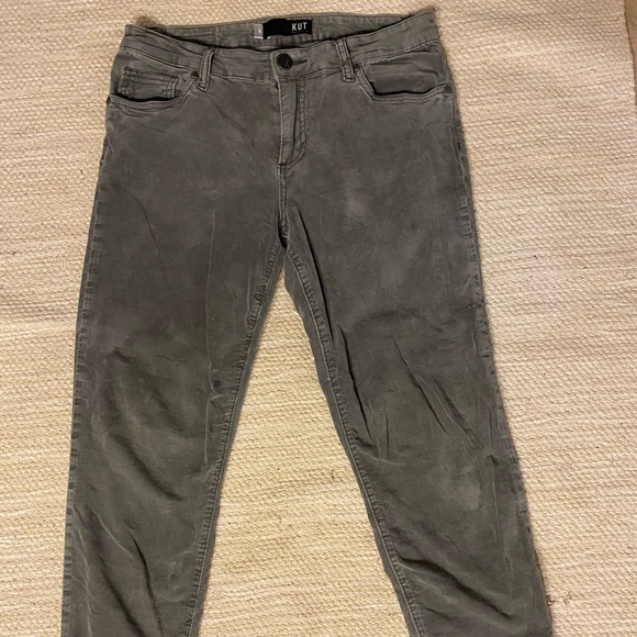 Kut from the Kloth gorgeous gray velvet Donna skinny size 8 - Picture 4 of 12